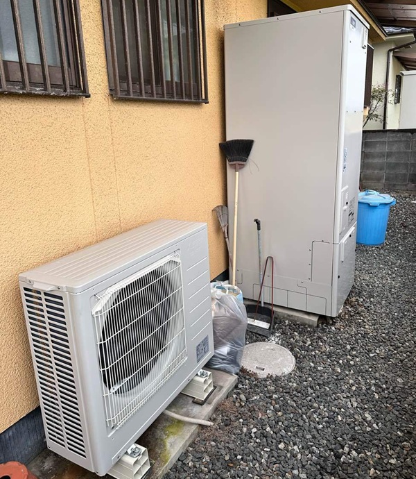 静岡県焼津市・K様|温度が不安定になったと、エコキュートの交換依頼をいただきました (3)