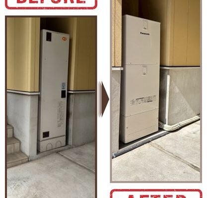 給湯器交換工事施工事｜名古屋市熱田区O様邸