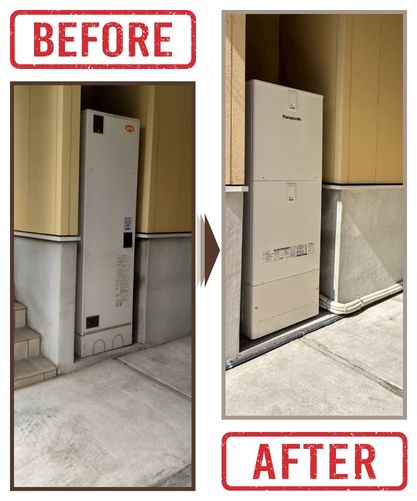 給湯器交換工事施工事｜名古屋市熱田区O様邸