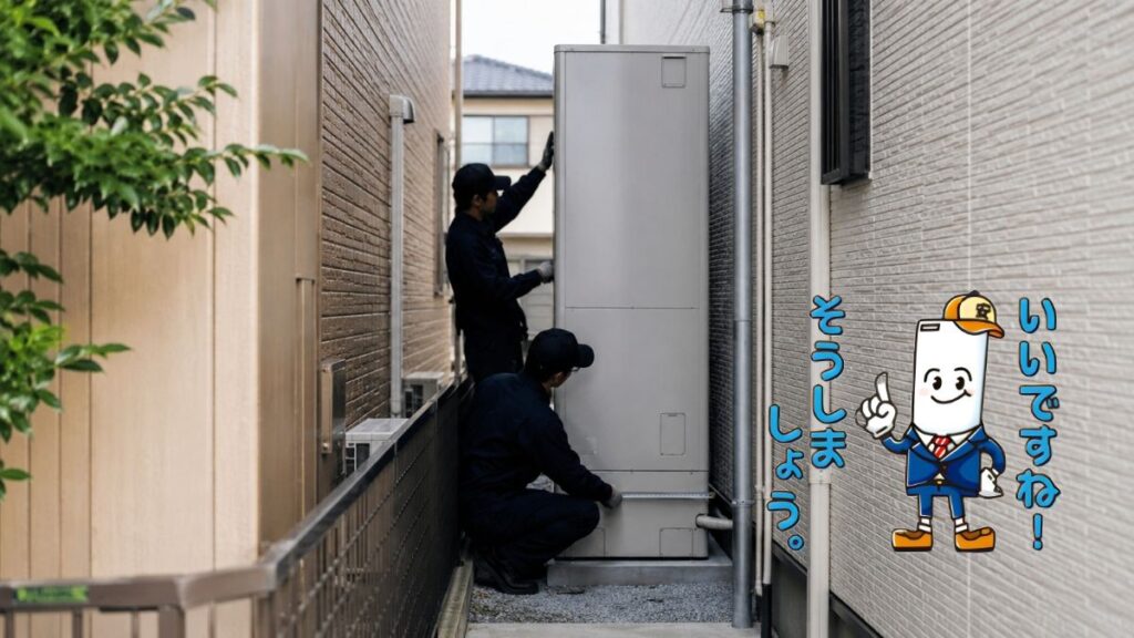 エコキュートは狭い場所にも設置できる？