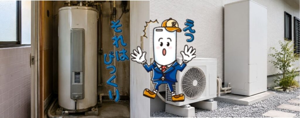 電気温水器とエコキュートの違い