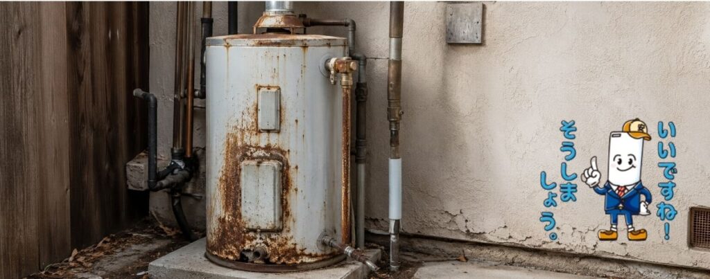 ガス給湯器・エコキュート・電気温水器で確認箇所は変わる