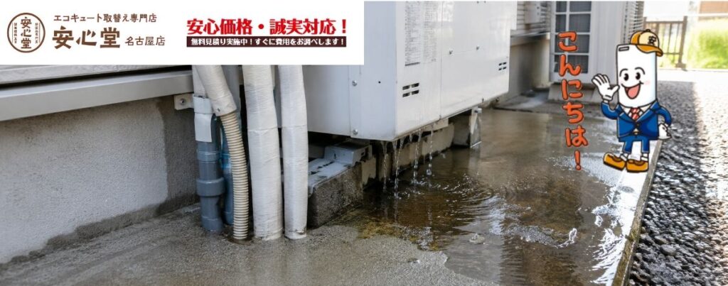 名古屋市で給湯器から水漏れしたら？放置してはいけない症状と修理・交換の判断基準